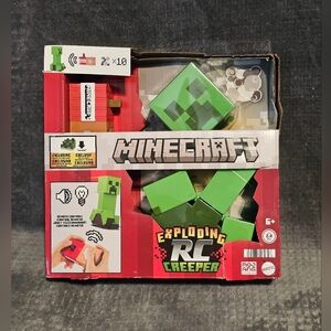 Mattel Minecraft Exploding RC Creeper with Lights & Sounds, 10 Explosion Particu